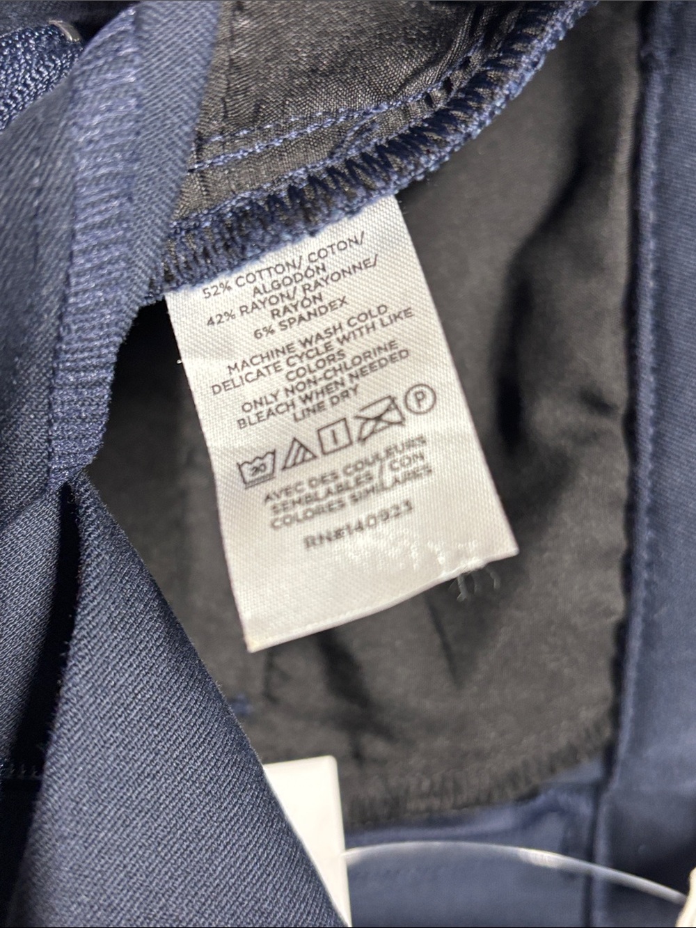 ✨ LOFT Outlet Sutton Skinny Ankle Mid Rise Pants Navy Size 4 NWT - Picture 14 of 15
